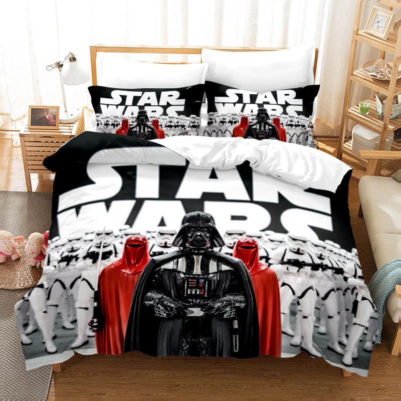 Star Wars Digital Printing Three-Piece 3D Home Textile Quilt Cover
