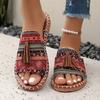 Böhmische flache Hausschuhe für Damen, für den Außenbereich, europäische und amerikanische Fransen-Slipper für Damen, Strandsandalen
