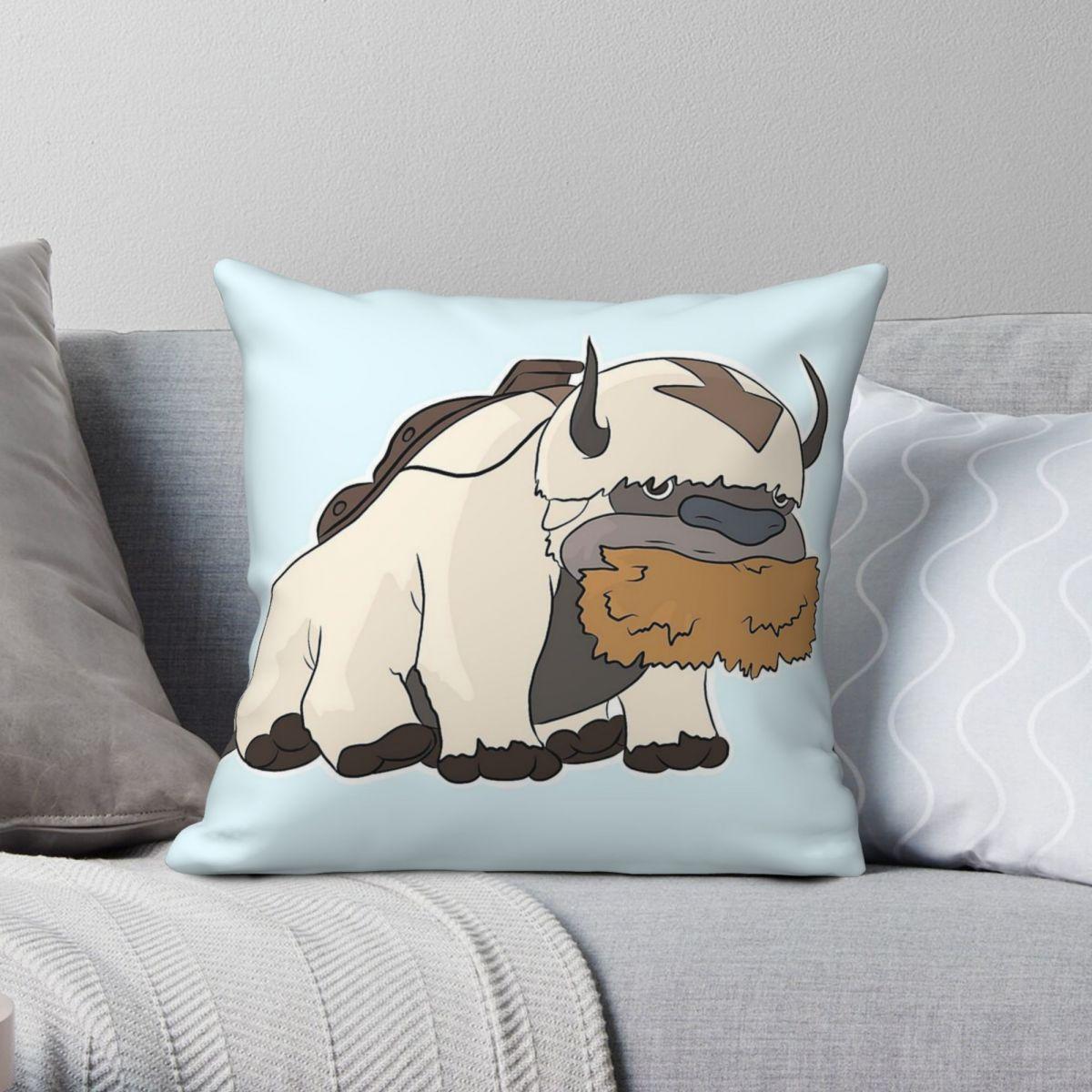 Green Harvest Unisex Appa Avatar The Last Airbender Pillowcase Polyester Linen Velvet Creative Zip Decorative Room Cushion Cover