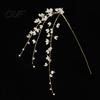 Winter Themed Centerpieces Faux Crystal Christmas Tree Picks, Acrylic White Glitter Sprays for Holiday Decor And Elegant Party Decorations Wreath