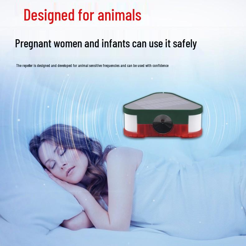 Solar Ultrasonic Animal Repeller: Birds, Mice, Dogs, and Wild Boars