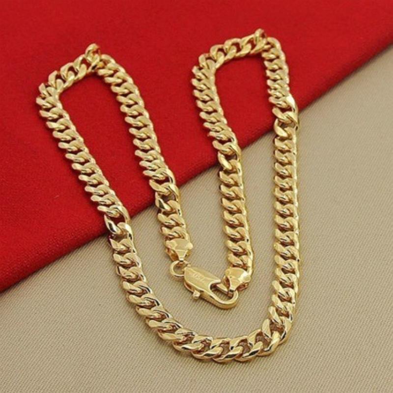 925 Silver Plated Side 6MM Necklace Fashion Exquisite Wear Jewelry Accessories 2026 6MM*45CM