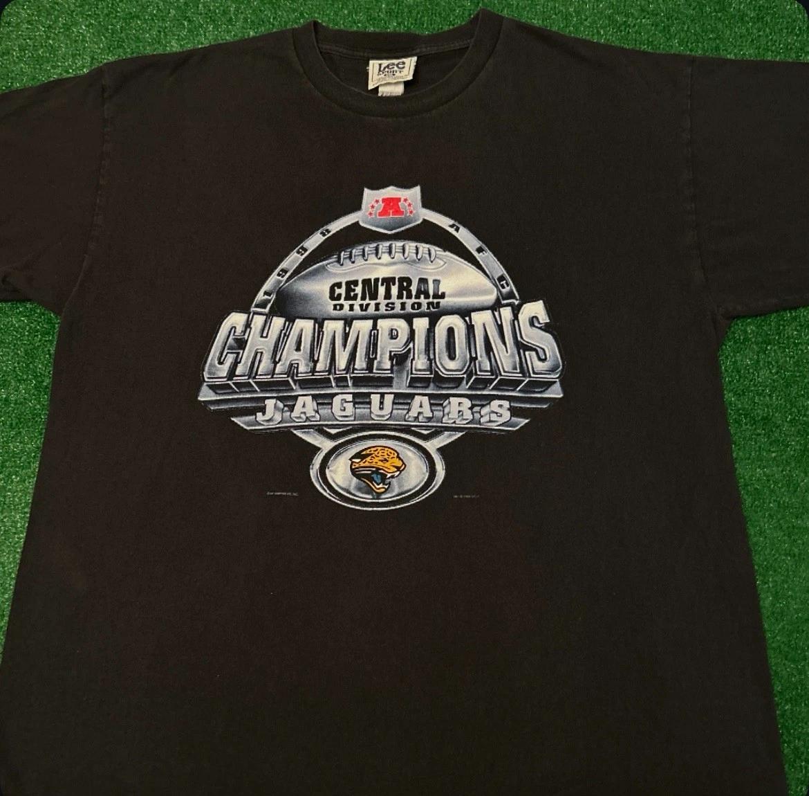 Vintage 90s Jacksonville Jaguars NFL Division Champs 1999 VTG Shirt Mens Sz XXL S