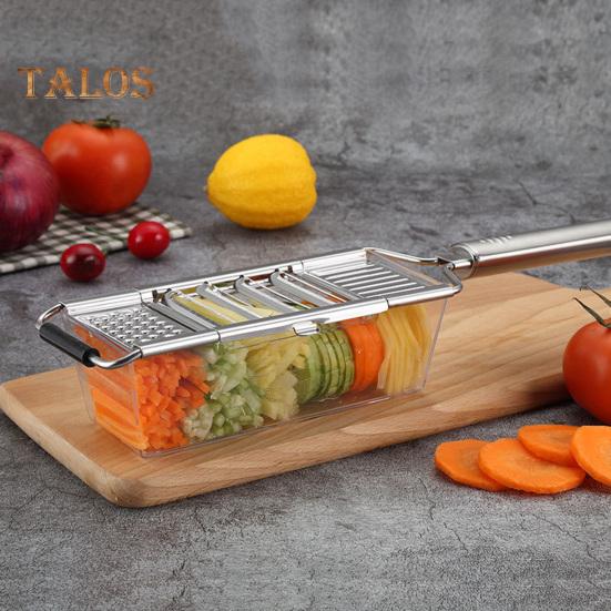 Vegetable Slicer Stainless Steel Food Slicer Removable Blade Kitchen Slicer Vegetable Cutter for Salads Cheese Fruit
