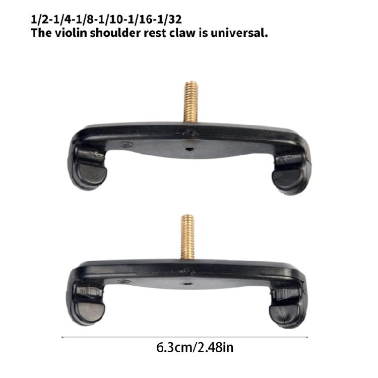 10PCS Universals Violin Shoulder Rest Feet Legs Nonslip 3/4 4/4 Size Violin Adjustable Shoulder Rest Silicone Feet