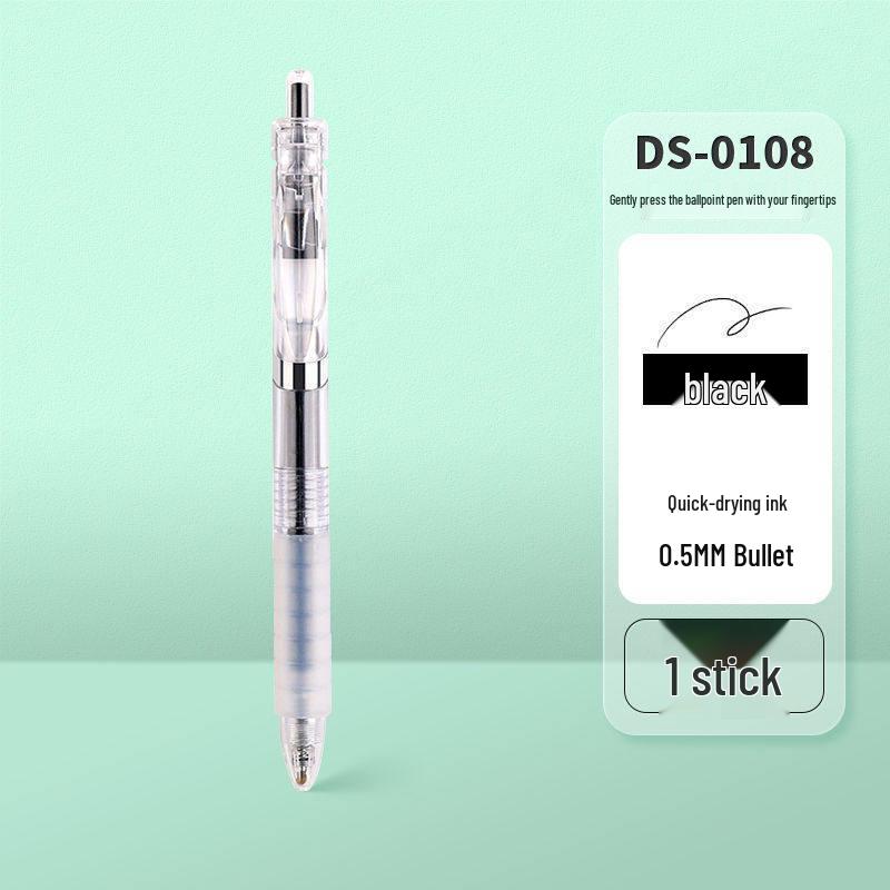 Point Stone Soft Grip Quick-Drying Gel Pen 0.5mm Bullet Tip, Black/Red/Blue, Ideal for Exams