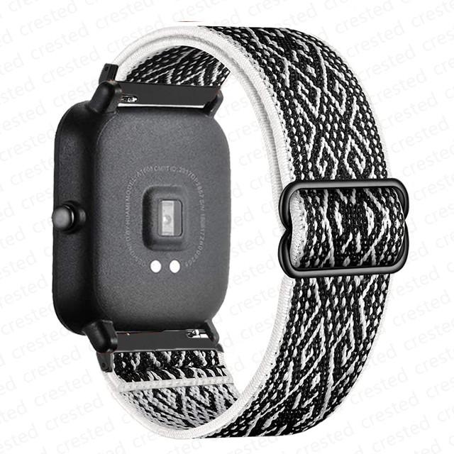 Nylon Band For Amazfit GTS 4/2/2e/3/GTS2 Mini/GTR/4/3/Pro/GTR2/stratos Bracelet Correa Amazfit Bip 6 5 3 20mm/22mm Watch Straps
