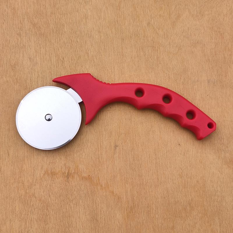 Pizza and Dough Cutter - Single Wheel Roller Knife for Pies and Baking