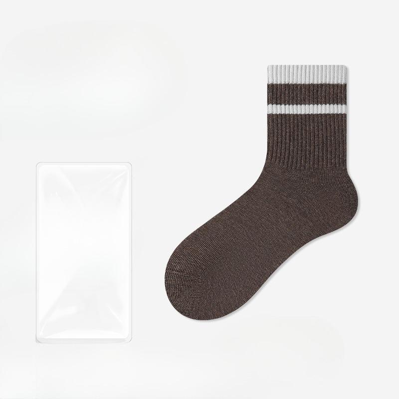 Female Spring and Autumn Fashion New All Purpose Two Bar Movement In The Tube Pile Socks