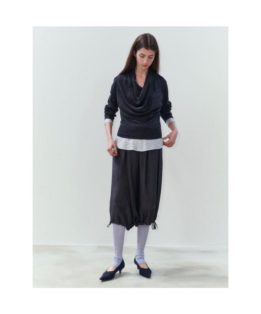 ANGGAE Cowl Neck Pullover Ash