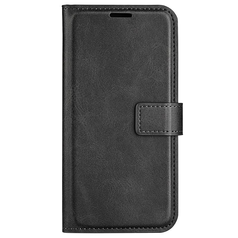 Für Motorola Edge 50 Pro 5G Hülle Klassische Kalbslederstruktur Horizontal aufklappbare Handyhülle