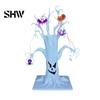 Decorative Resin Tree for Home Lighted Halloween Spooky Dead Tabletop Decor, Ghost Face Haunted LED Creepy Decor with Pumpkin Spider String
