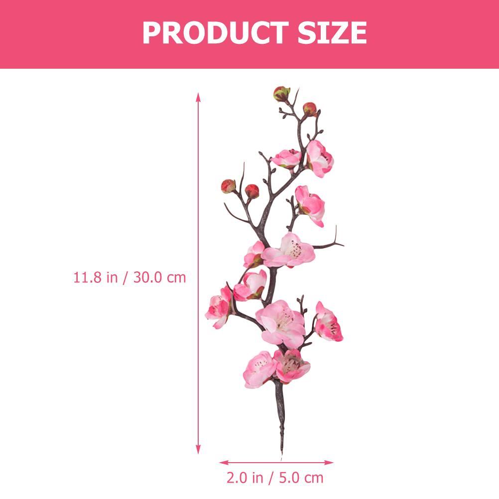 

6Pcs Plum Blossom Branch Cupcake Toppers Birthday Party Cake Picks Wedding Flower Cake Decoration Dessert Ornament Picks