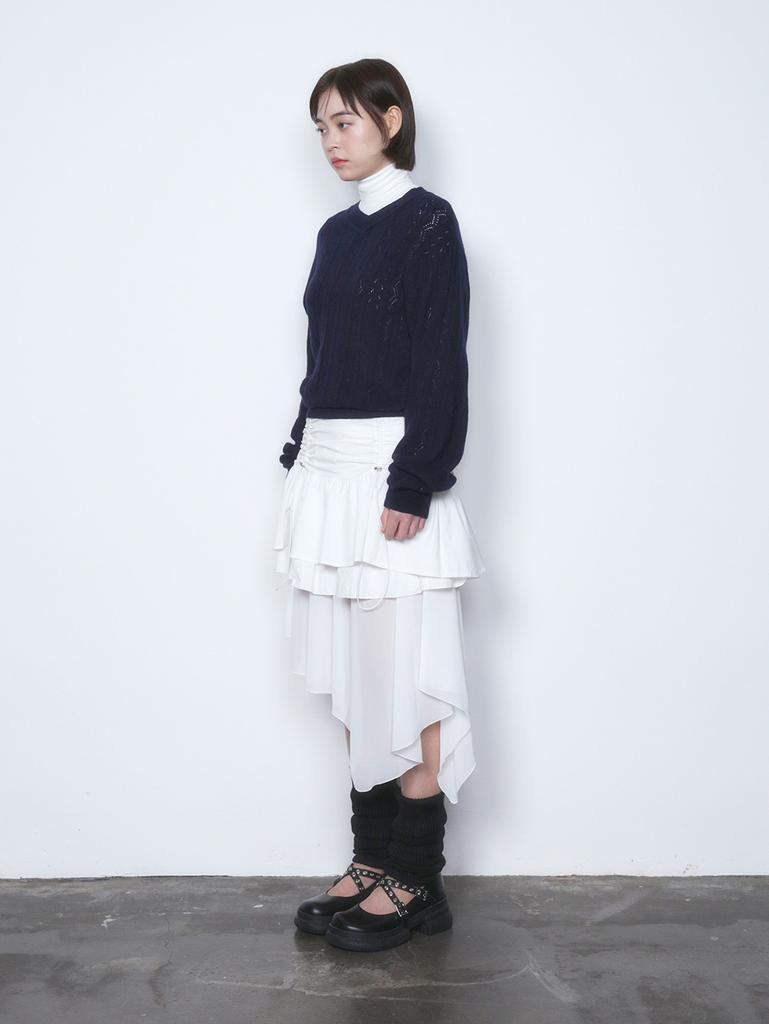 TUOMIO V-Neck Sweater [Navy]