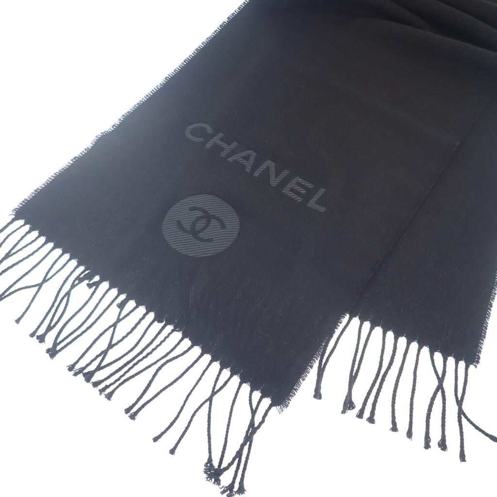Chanel Scarf Black Wool/cashmere Women