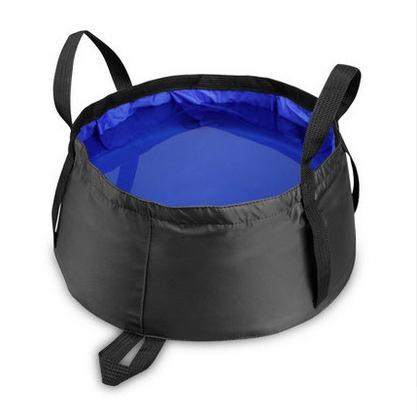 8,5L Bärbar Utomhusresor Vikbar Vikbar Camping Handfat Hink Skål Diskbänk Tvättpåse Vattenhink Ultralätt