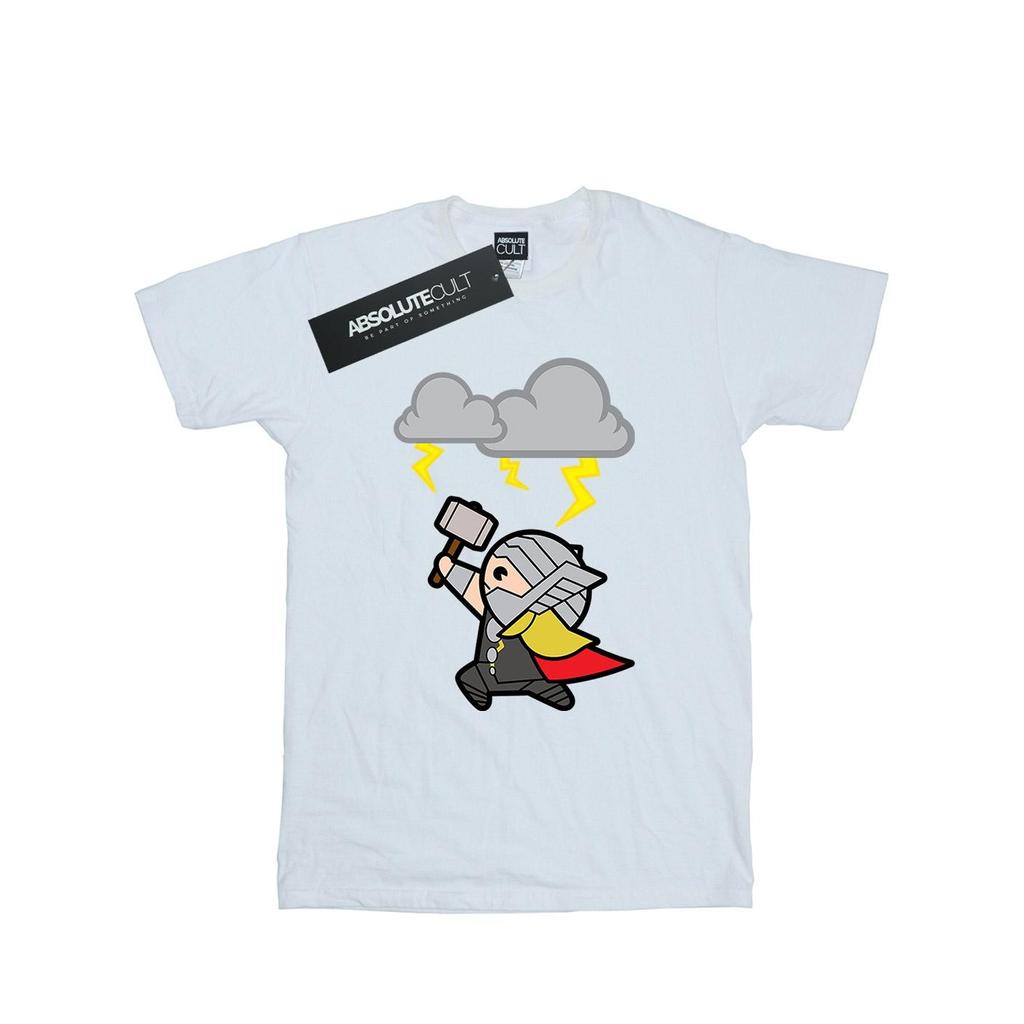 Marvel Womens/Ladies Kawaii Thor God Of Thunder Cotton Boyfriend T-Shirt