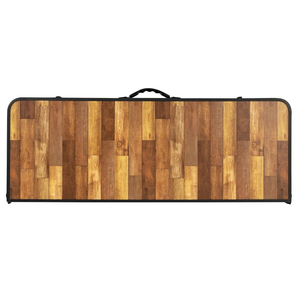 BUNDOK Table Bench Set Wood Grain Aluminum Top Synthetic Resin Veneer Plywood & BD-230WB