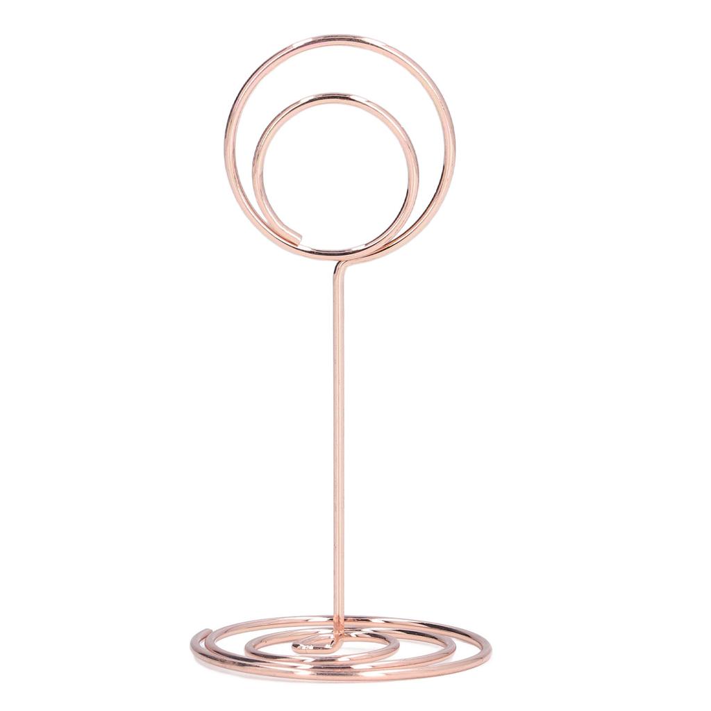 10pcs Table Number Holder Round Base Electroplating Process Elegant Cute Shape Home Ornaments for Weddings