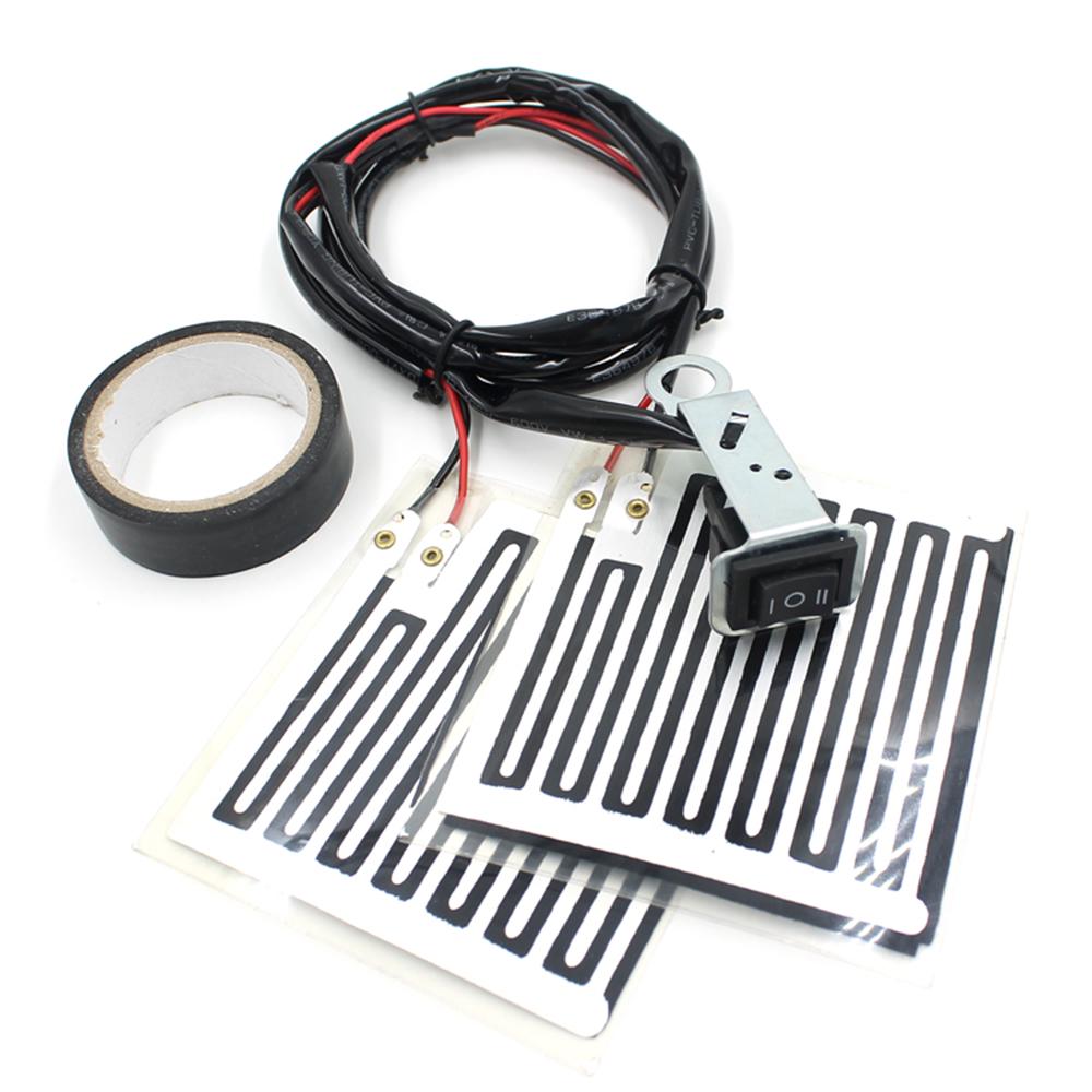 Motorcycle Electric Heating Handlebar Warmer, Grip Warmer 12V Heated Grips for Motorcycle, Handlebar Heater Warmer Pads