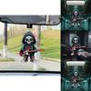 Cartoon Skull Car Ornament With Acrylic Construction For Halloween And Auto Accessories