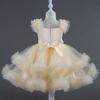 Baby Dress 0-5 Years Old Birthday Party Wedding Sleeveless Mesh Fluffy Cute Girl Princess Dress