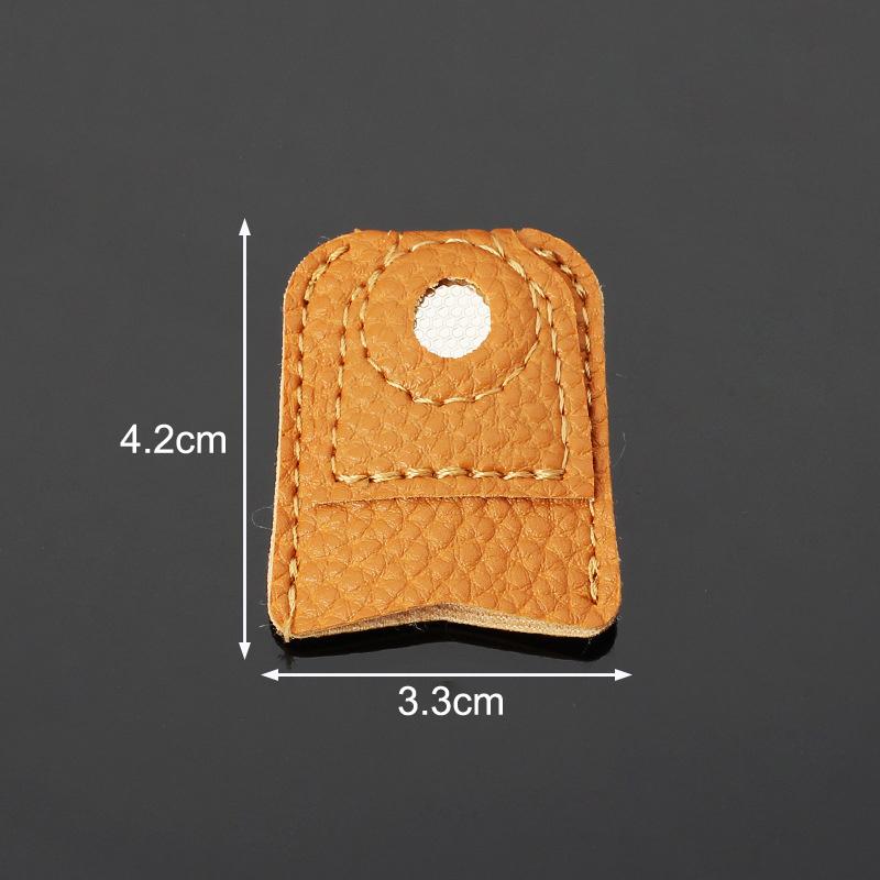 Needlework Finger Cover Tip Leather Coin Thimble Quilting Sleeve Finger Protect Handmade Patchwork Sewing Tools For Household