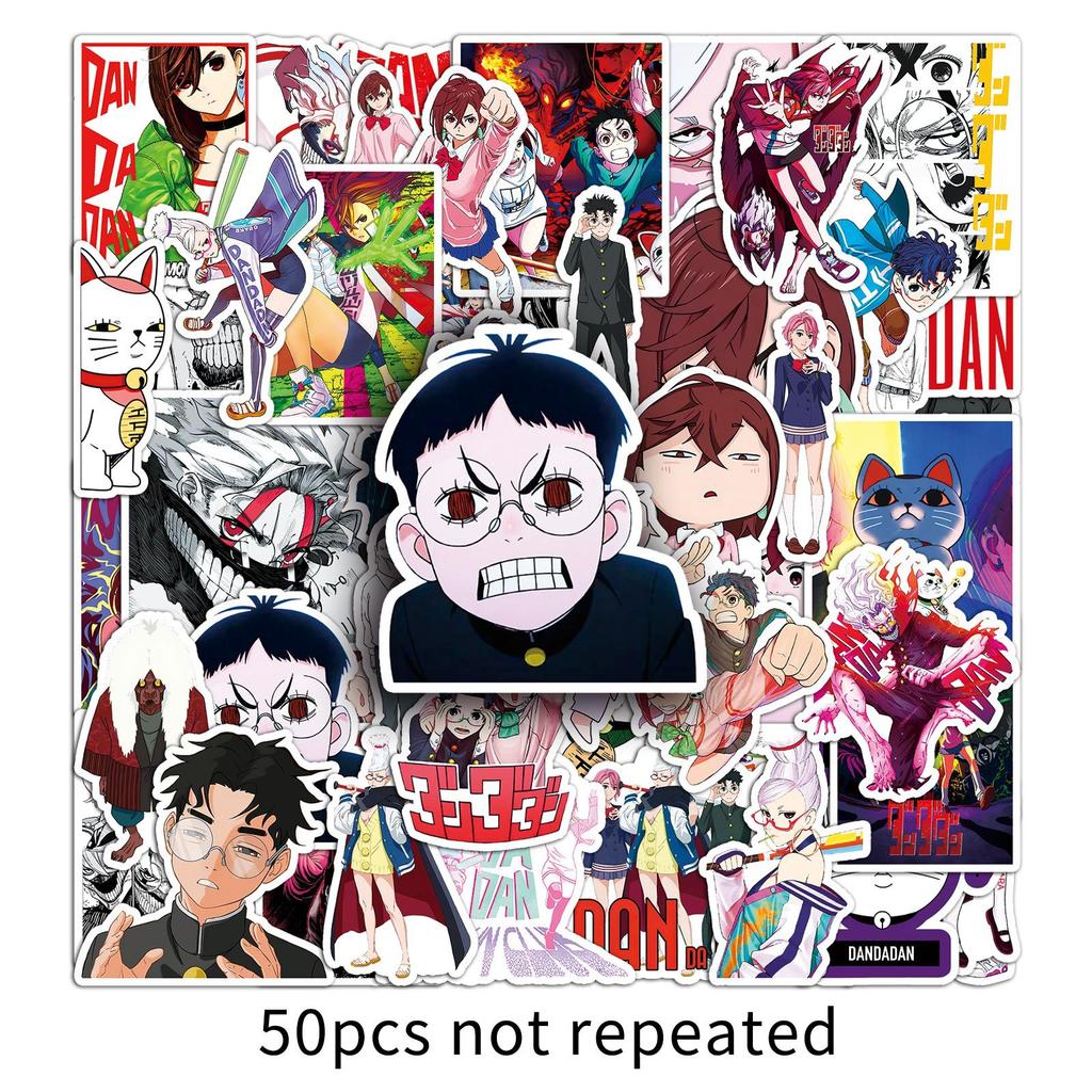 50 Bold Party Graffiti Stickers Personalized Cartoon Japanese Comics Decoration Mobile Phone Case Computer Notebook Stickers