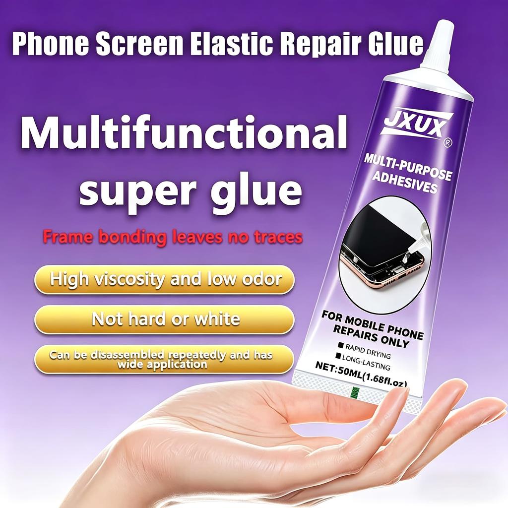 Newly Upgraded Waterproof Phone Adhesive (50g Phone Glue) – Transparent Resin Adhesive for Phone Repair
