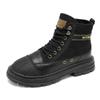 Men's High Top British Work Boots Outdoor Boots Comfort-Fit Breathable Rubber Toe Cap Safety Shoes Footwear for Workshop Wear