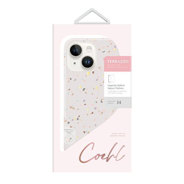 Etui Do iPhone 14 UNIQ Coehl Terrazzo Piaskowy