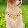 Collar Non-scalable Anti-Chew Stainless Steel Dog Chain Collar for Sports