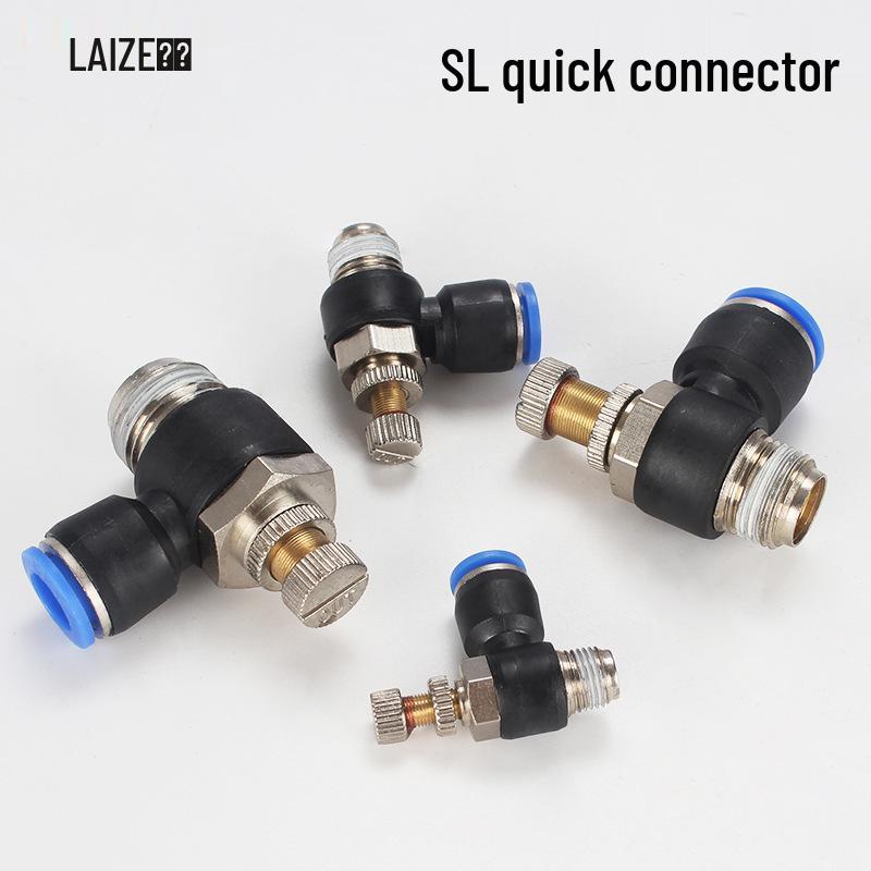 Pneumatic Fitting Combo: SL Throttle Valve 8-02, SL6-01 Component, 10-02 Insert Cylinder, Air Pump