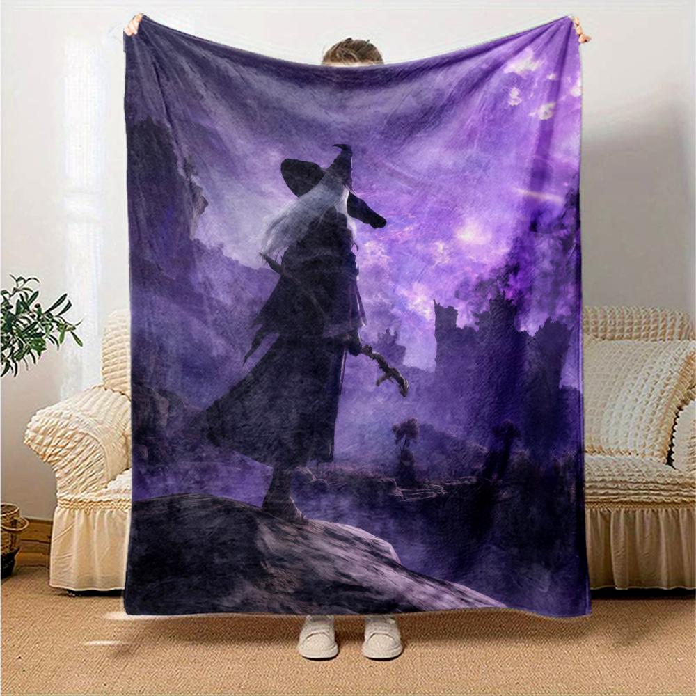 Elden Ring Flannel Blanket, High quality Comfortable for All Seasons, Home Decor, Warmth and Comfort