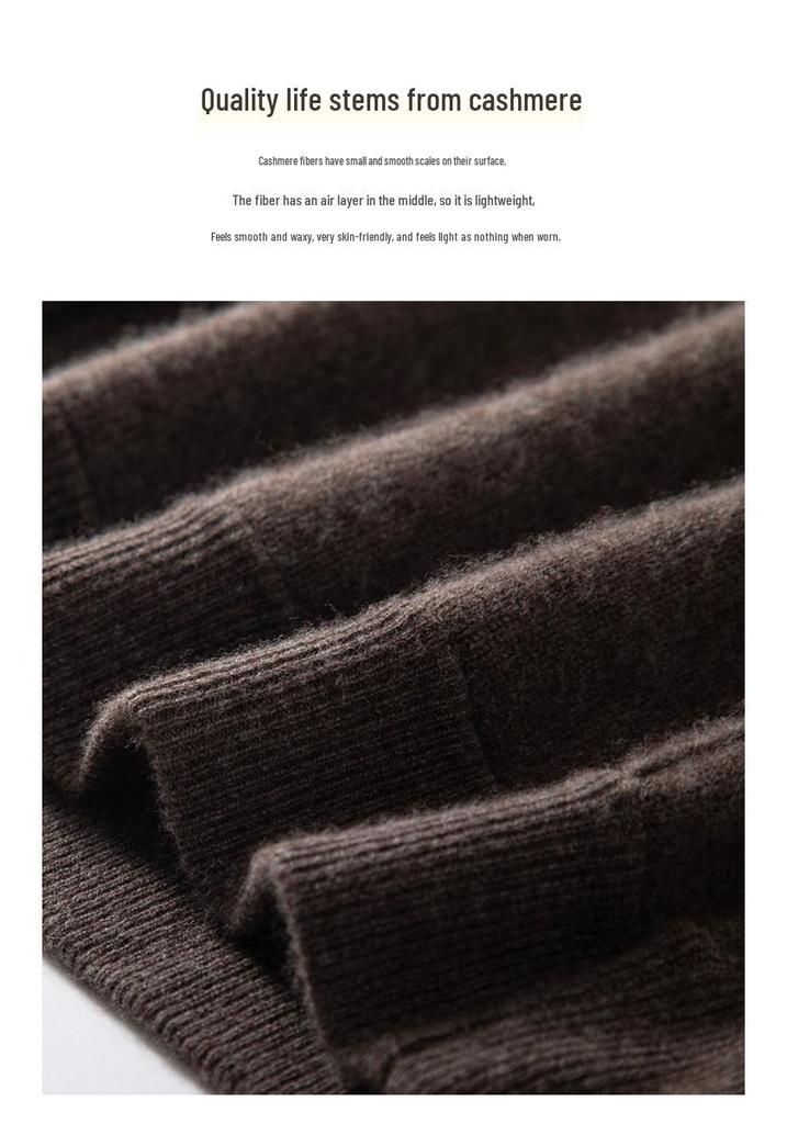 Women's Loose Fit Hooded Cashmere Sweater Set - 2026 Autumn/Winter Solid Color Gentle Style Base Layer.
