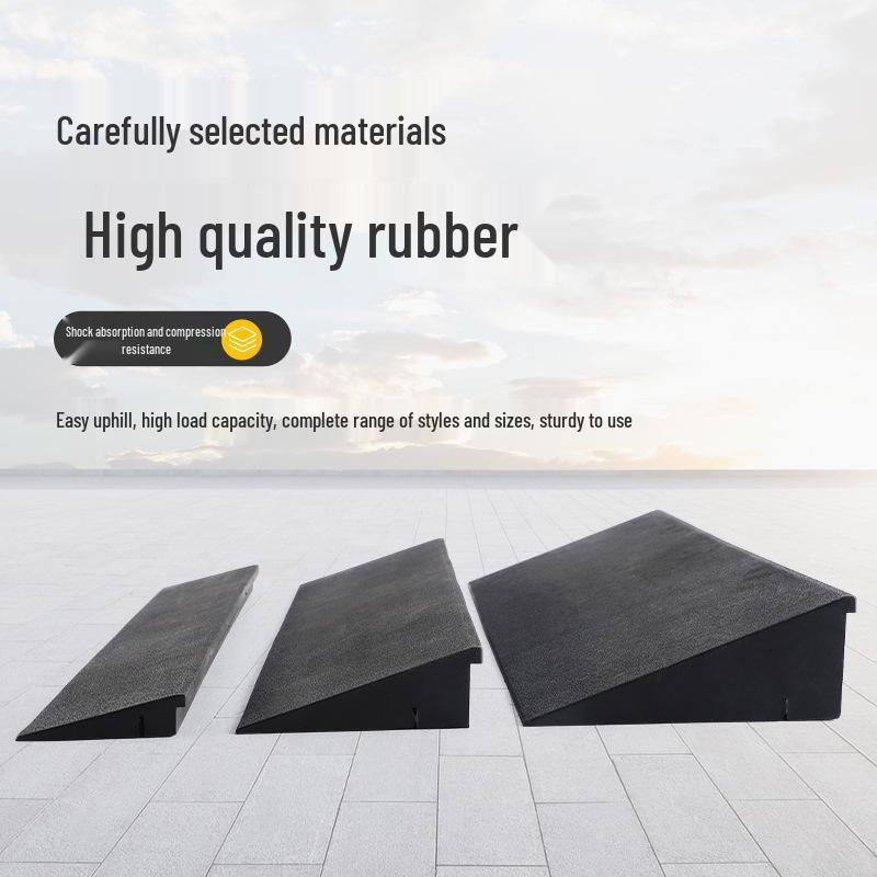 Slope Assist Rubber Threshold Pad for Home and Car