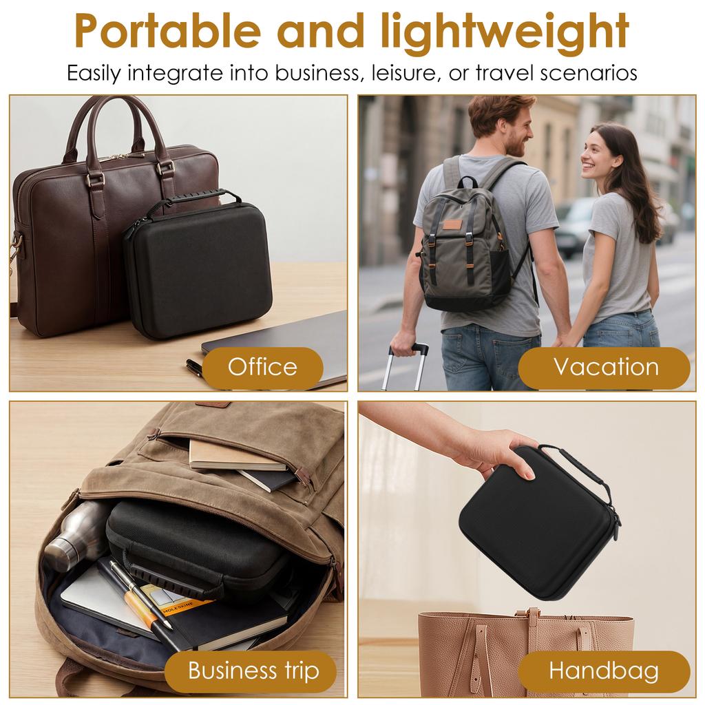 4 Slot Sunglasses Travel Case Portable Glasses Storage Box with Adjustable Slot Hard Shell Eyeglasses Case Sunglasses Organizer#