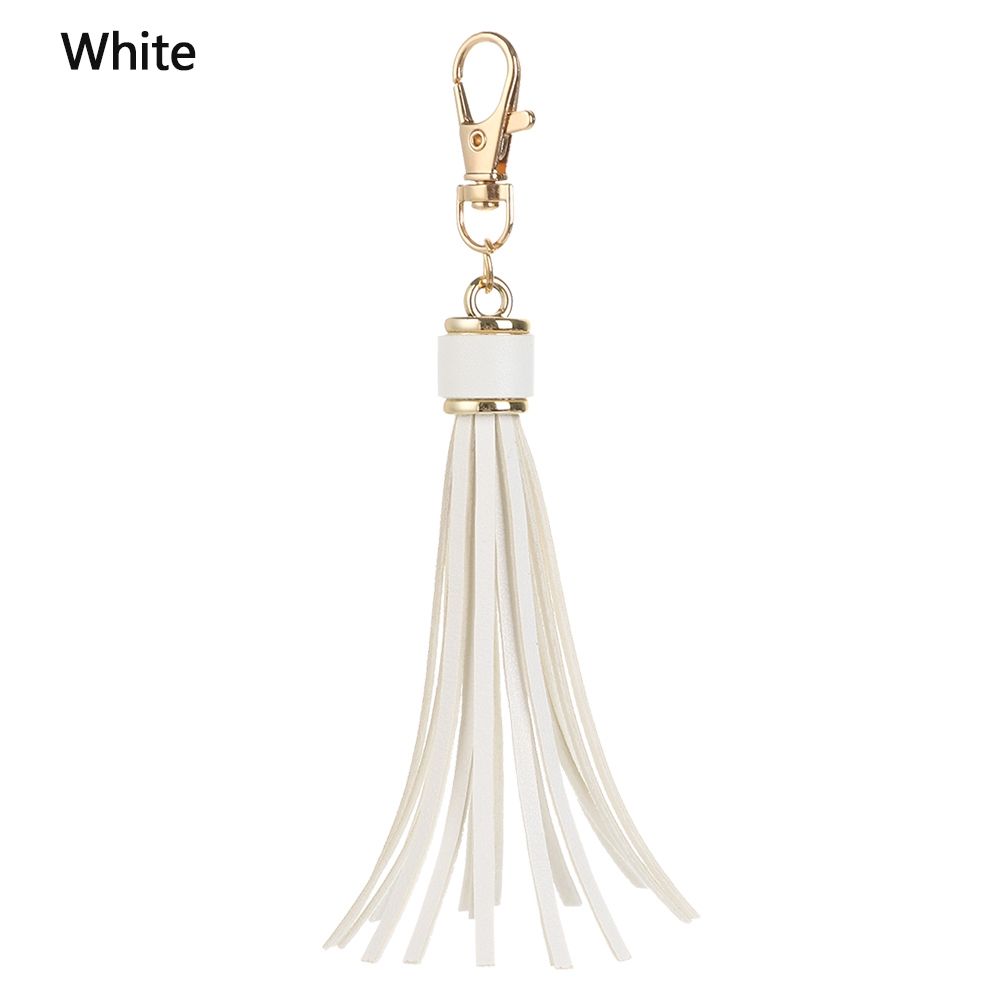 Fashion Bag Accessory Fringe Jewelry PU Leather Tassels Tassel Key Chain KeyRing KeyChain Strap