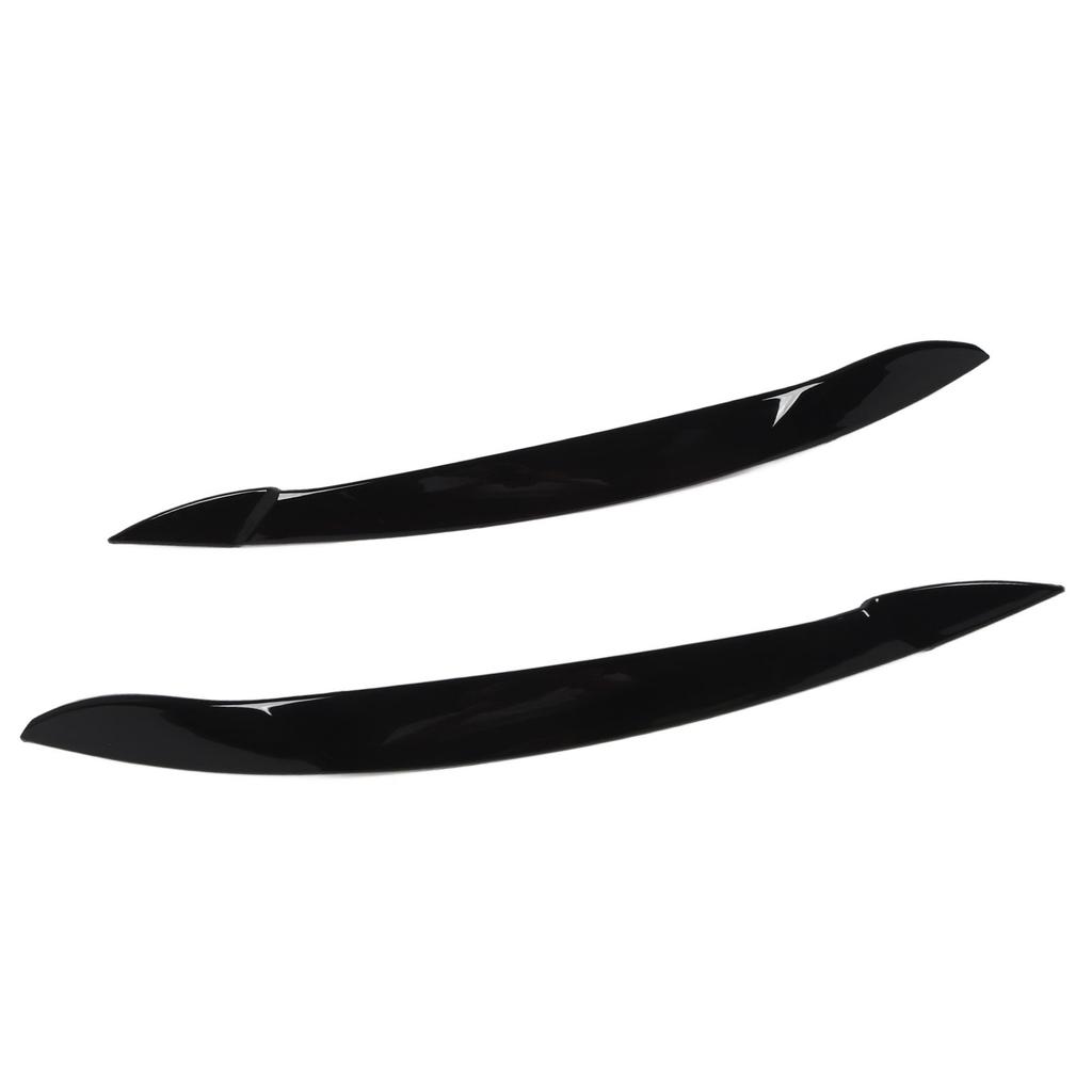 1 Pair Hdlight Eyebrow Left Right Fade Proof Front Hdlight Eyelid Trim for X5 E70 2008 to 2013