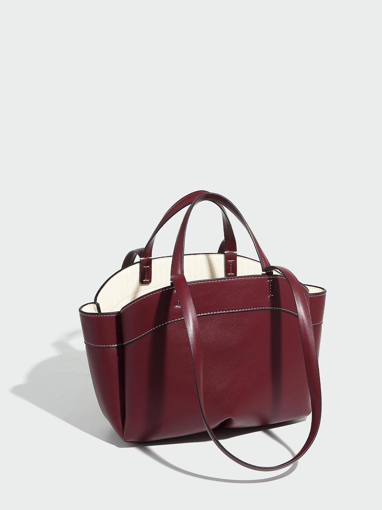 Modă Toamnă 2024 Geantă Tote Mamă-Copil de Mare Capacitate - Geantă de Mână Trendy de Cumpărături cu Un Singur Umăr