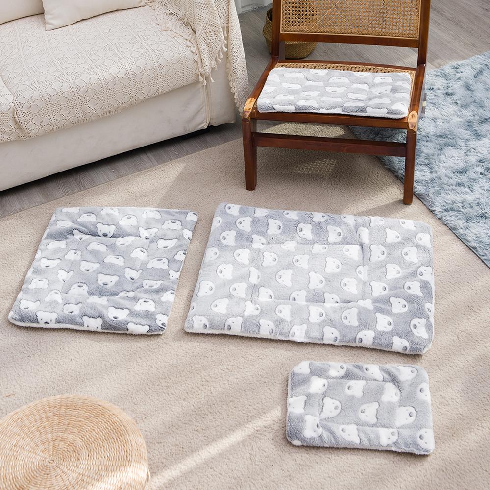 

Comfortable Cat And Dog Sleeping Mat, Warm Blanket, Cartoon Double-Sided Pet Mat S сірий