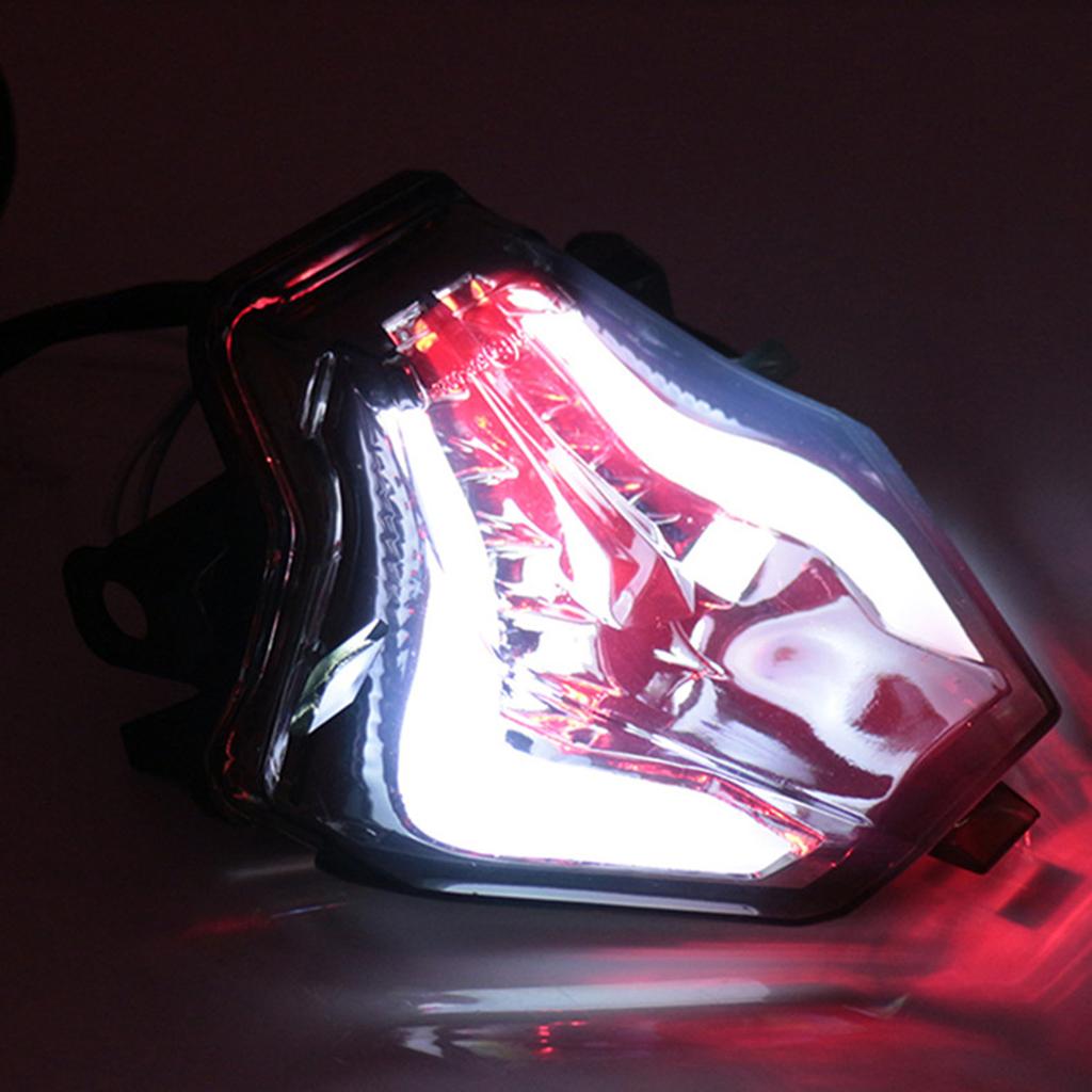 Motorcycle LED Turn Signal Tail Light for MT07 FZ07 YZFR3 YZFR25 (Red)