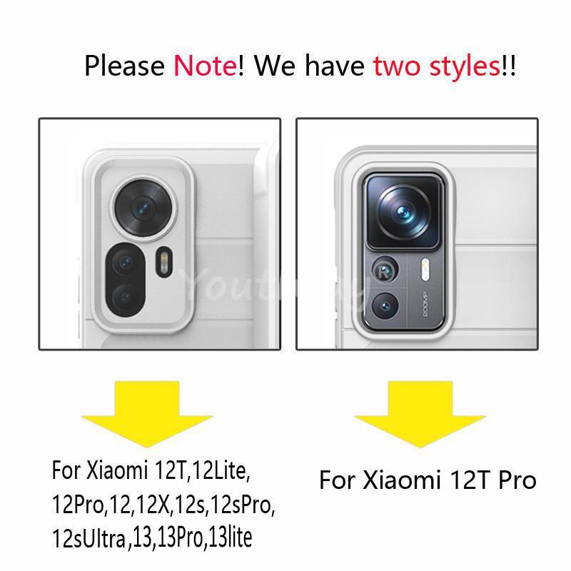 For Xiaomi 12T Pro Case Silicone Luxury TPU Protector Rubber Anti-drop Case For Xiaomi 12T Pro 12 Lite 12 Pro Ultra 12X Cover