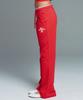 AMES-WORLDWIDE Classic Slim Boot Cut Sweat Pants Red