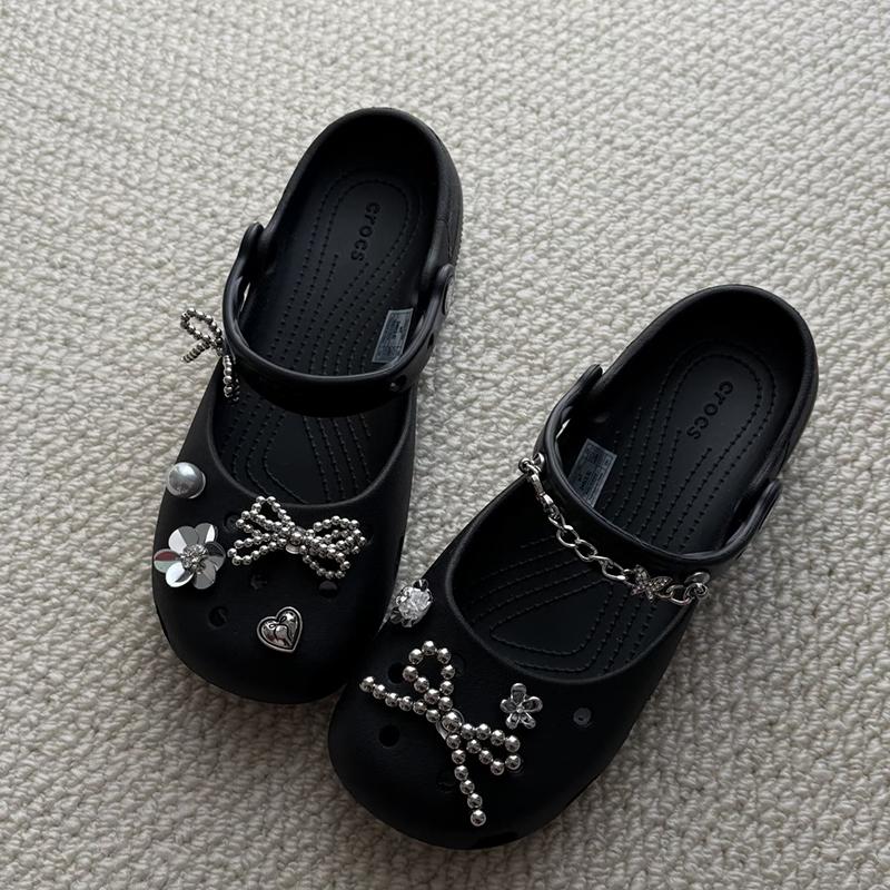 Original Shoe Charms Set Women Retro Ballet Shoes Corc Charms Pack  Flowing Ballet Shoe Decorations Diy Shoe Accessories