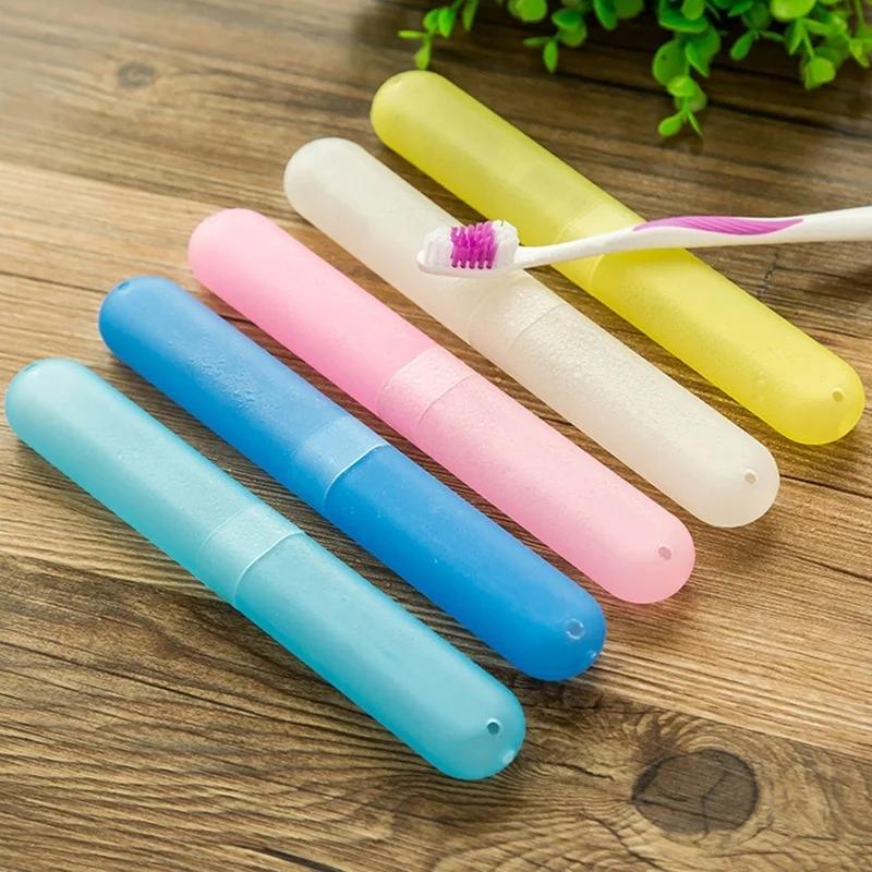 Portable Toothbrush Tube Box Cover Travel Hiking Camping Toothbrush Protect Holder Case Toothbrushes Health Protector