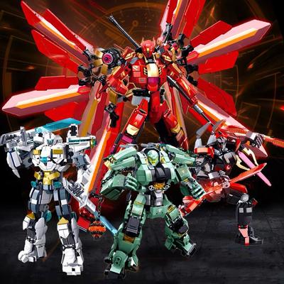 Cool Mech Model Voják Stavebnice Robot Model Samuraj Akční Figurka Hračka pro Kluky Dárky k Narozeninám Trendy Dekorace