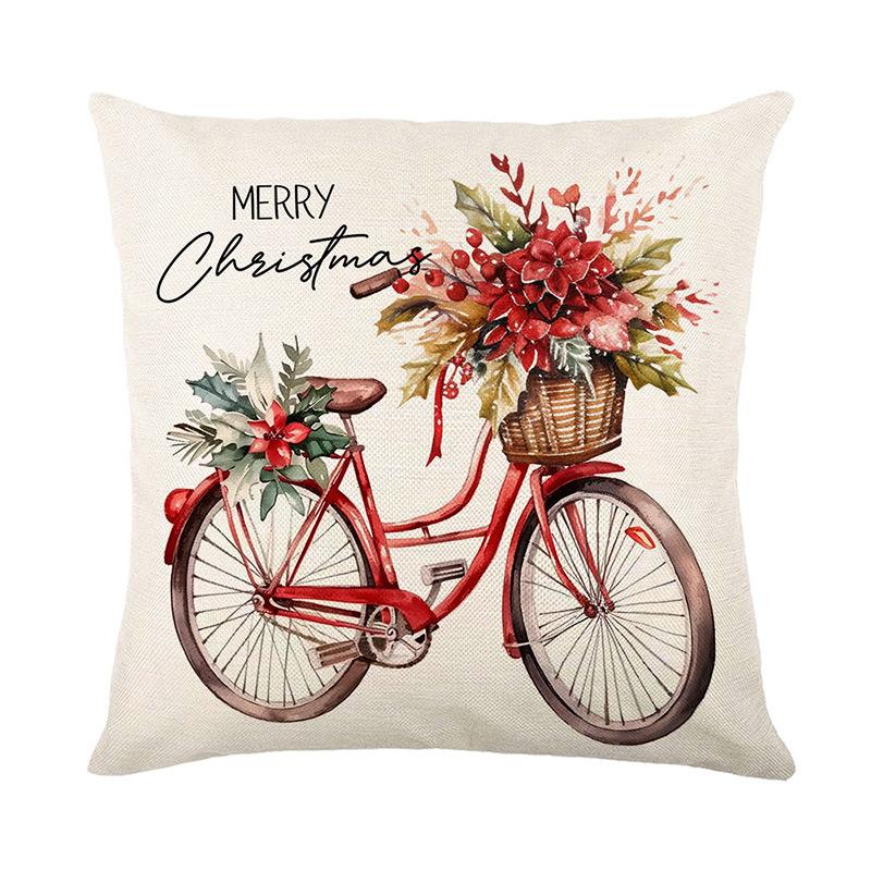 Neue Weihnachts-Kissenbezüge mit Druck Heim Sofa Dekoration Kissenbezüge Schlafzimmer Kissenbezüge