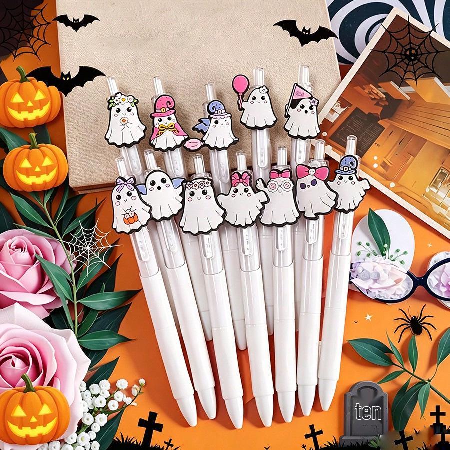 Adorable Ghost Clickable Ballpoint Pen - Practical for Students with Fine Tip for Studying