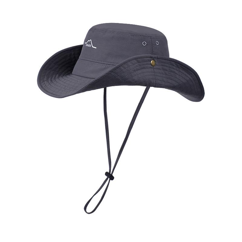 New Waterproof Quick-drying Bucket Hat Summer Eaves Sun Protection Hat Men and Women Outdoor Mountaineering Fishing Shade Cowboy Hat